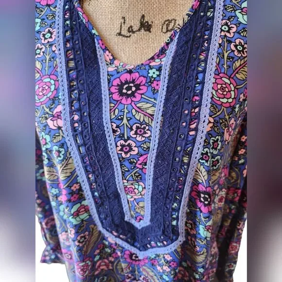 Matilda Jane Thoughts and Dreams Dress Womens SZ Medium Cottagecore Boho Peasant - Picture 6 of 7